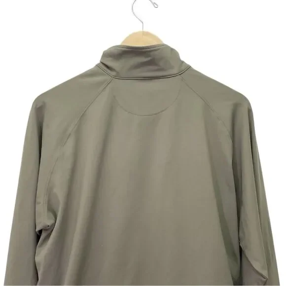 Albion Fit Gotta Run 1/4 Zip Pullover Olive Green Athletic Sweatshirt Sz Medium - Picture 8 of 16